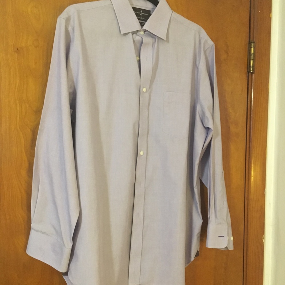 Black & Brown Classic Fit/ Non Iron Purple Shirt